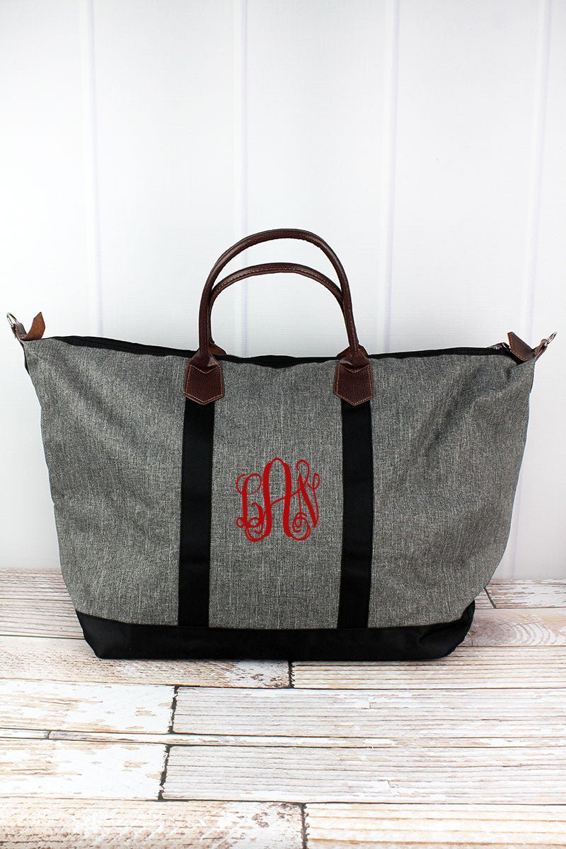 NGIL Steel Gray Crosshatch Weekender - Wholesale Accessory Market