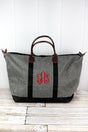 NGIL Steel Gray Crosshatch Weekender - Wholesale Accessory Market