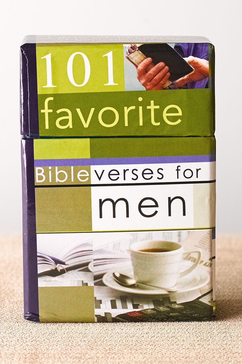 101 Favorite Bible Verses for Men Promise Cards - Wholesale Accessory Market