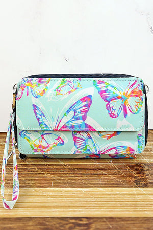 NGIL Butterfly Prism Crossbody Organizer Clutch - Wholesale Accessory Market