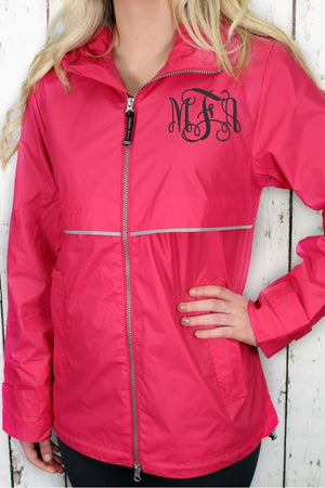 Charles River Women's New Englander Hot Pink Rain Jacket *Customizable! (Wholesale Pricing N/A) - Wholesale Accessory Market
