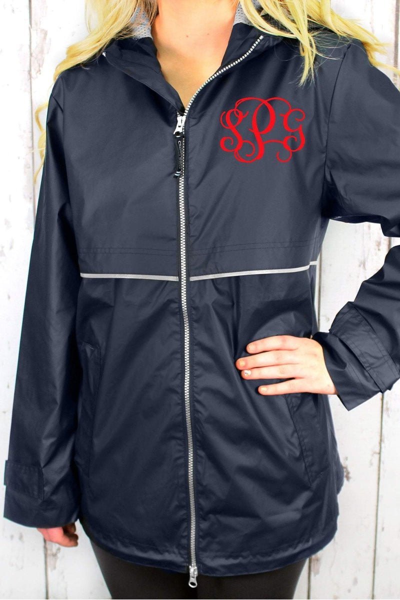 reflective monogram jacket