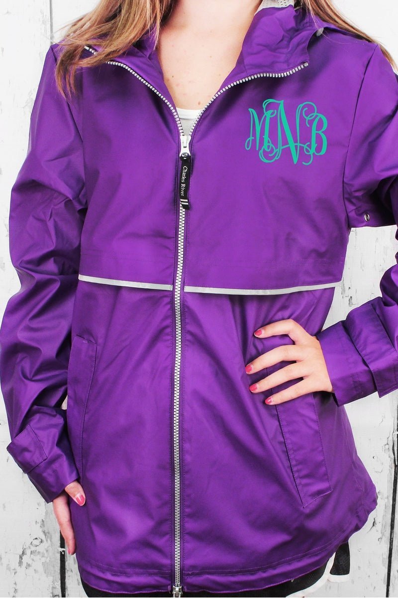 purple monogram jacket