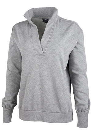 Charles River Women's Heather Gray Coastal Sweatshirt (Wholesale Pricing N/A) - Wholesale Accessory Market