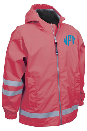 Charles River Children's New Englander Coral Rain Jacket *Customizable! (Wholesale Pricing N/A) - Wholesale Accessory Market