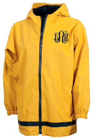 Charles River Youth New Englander Yellow Rain Jacket *Customizable! (Wholesale Pricing N/A) - Wholesale Accessory Market