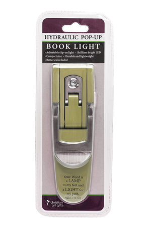 Green Psalm 119:105 Hydraulic Pop-Up Book Light - Wholesale Accessory Market
