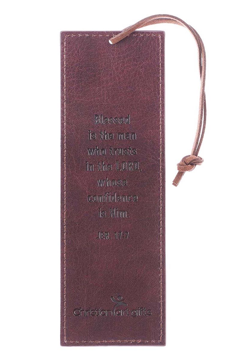 Blessed Man Two-Tone LuxLeather Page Marker - Wholesale Accessory Market