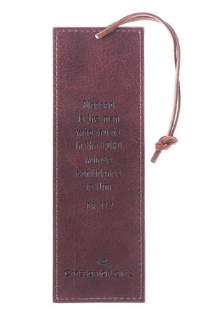 Blessed Man Two-Tone LuxLeather Page Marker - Wholesale Accessory Market
