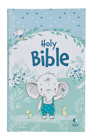 Blue Elephant Hardcover NLT Keepsake Bible - Wholesale Accessory Market