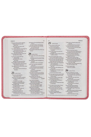 Pink Diamond Faux Leather NLT New Testament Keepsake Bible - Wholesale Accessory Market