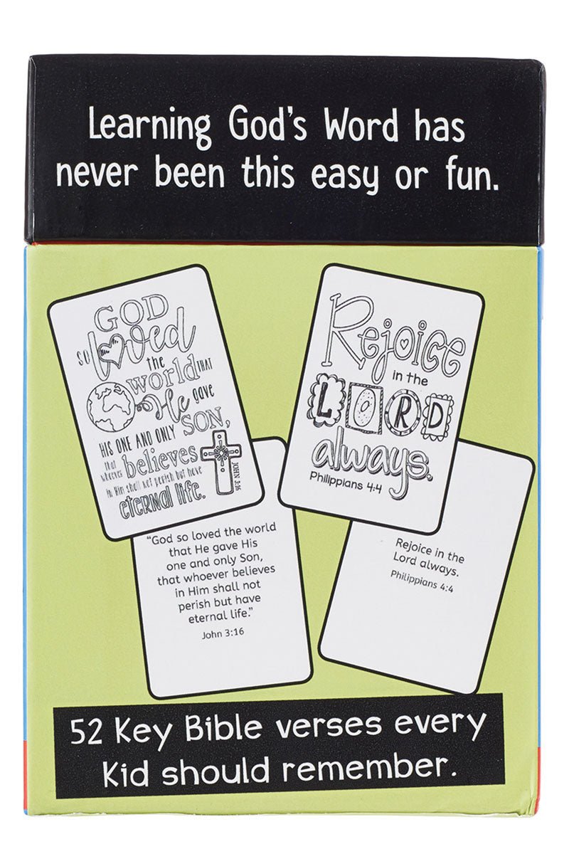52 Bible Memory Verse Coloring Cardsfor Kids - Wholesale Accessory Market