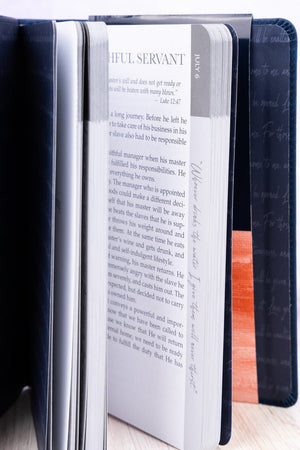 Words of Jesus for Daily Living Blue Faux Leather Daily Devotional - Wholesale Accessory Market