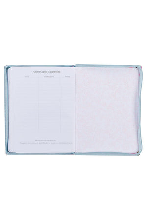 2024 Strength and Dignity Floral Zippered 18 Month Daily Planner - Wholesale Accessory Market