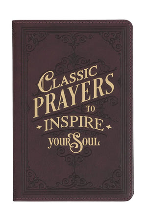 Classic Prayers to Inspire Your Soul Brown Faux Leather Book - Wholesale Accessory Market