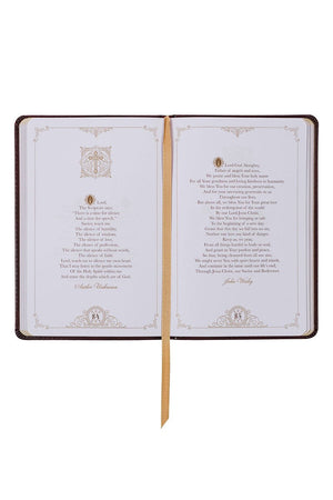 Classic Prayers to Inspire Your Soul Brown Faux Leather Book - Wholesale Accessory Market