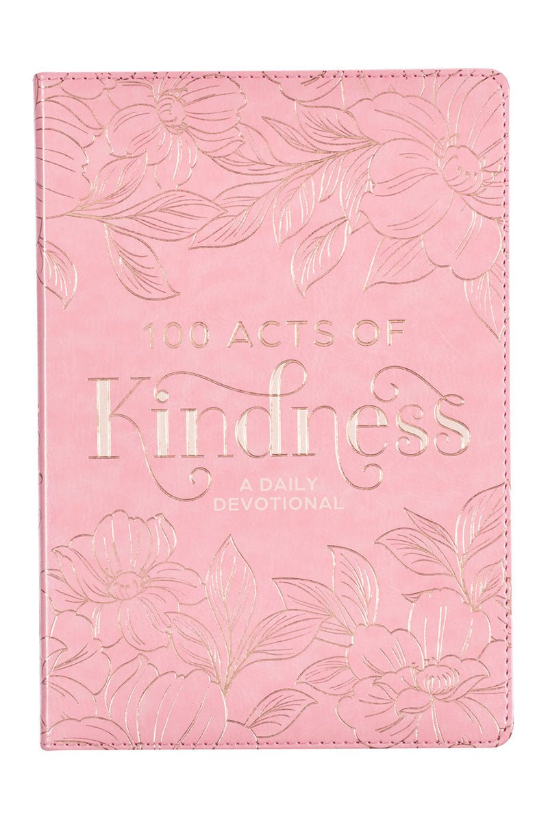 100 Acts of Kindness Pink Faux Leather Devotional - Wholesale Accessory Market