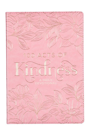 100 Acts of Kindness Pink Faux Leather Devotional - Wholesale Accessory Market