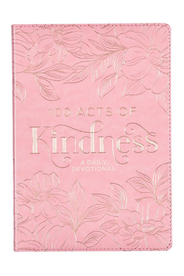 100 Acts of Kindness Pink Faux Leather Devotional - Wholesale Accessory Market