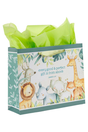 Every Good & Perfect Gift Forest Animals Large Landscape 3-in-1 Gift Bag Set - Wholesale Accessory Market