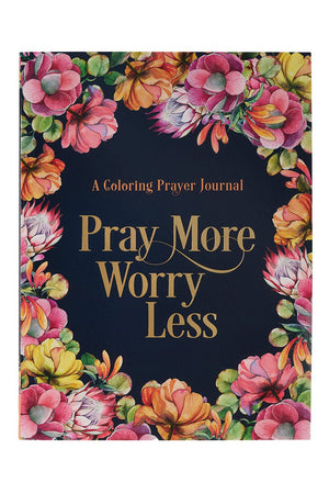 Pray More Worry Less Coloring Prayer Journal - Wholesale Accessory Market