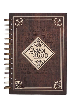 Man Of God Wirebound Journal - Wholesale Accessory Market