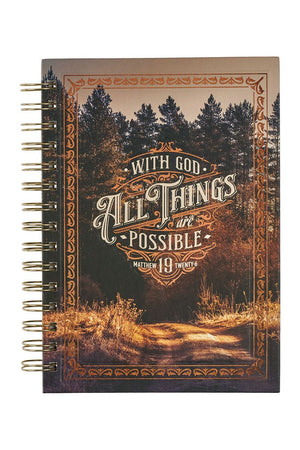 All Things Pine Forest Large Wirebound Journal - Wholesale Accessory Market