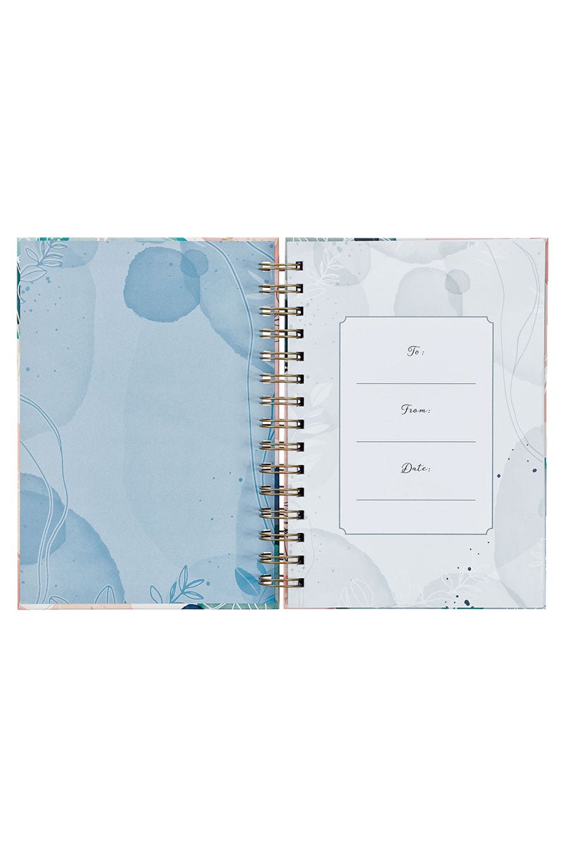 I Know the Plans Muted Watercolor Large Wirebound Journal - Wholesale Accessory Market