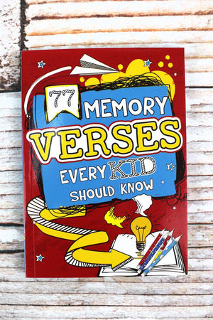 77 Memory Verses Every Kid Should Know Softcover Book - Wholesale Accessory Market