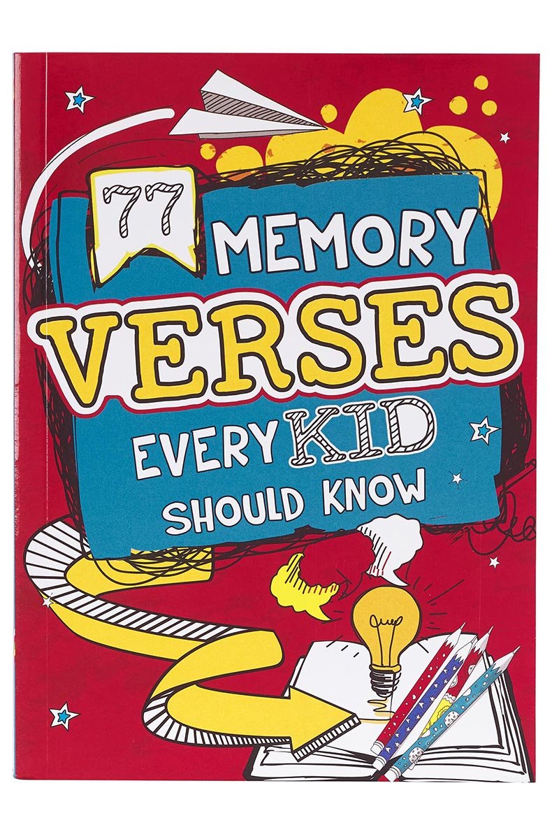 77 Memory Verses Every Kid Should Know Softcover Book - Wholesale Accessory Market