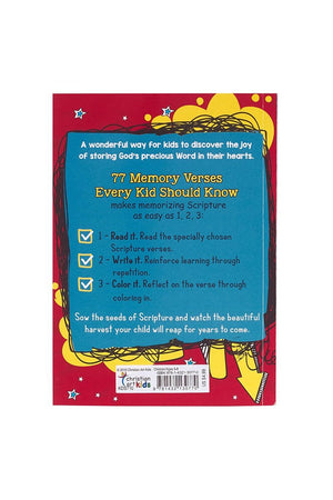 77 Memory Verses Every Kid Should Know Softcover Book - Wholesale Accessory Market