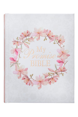 Pink Floral Hardcover KJV My Promise Bible - Wholesale Accessory Market