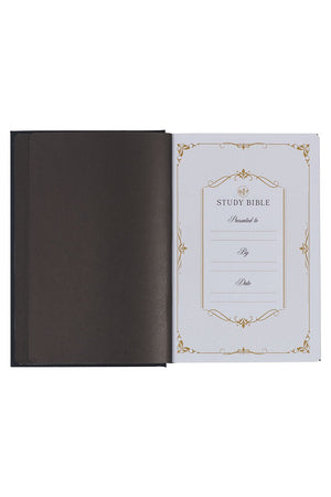 Black Hardcover Large Print KJV Study Bible - Wholesale Accessory Market