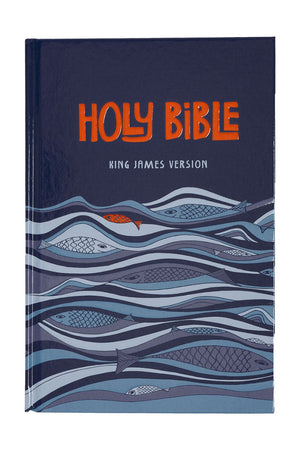 Kid's Blue Fish Hardcover KJV Bible - Wholesale Accessory Market