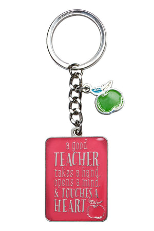 Teacher Touches A Heart Keyring in Gift Tin - Wholesale Accessory Market