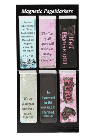 Grace Scriptures 6 Piece Magnetic Page-Marker Set - Wholesale Accessory Market