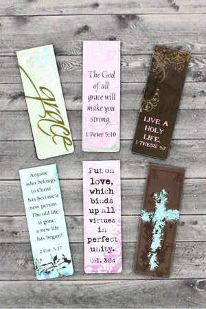 Grace Scriptures 6 Piece Magnetic Page-Marker Set - Wholesale Accessory Market