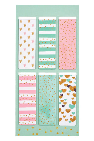 Live A Life Of Love 6 Piece Magnetic Page-Marker Set - Wholesale Accessory Market