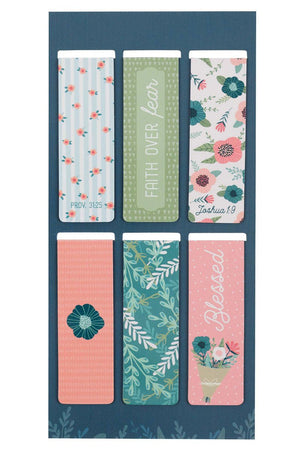 Floral Garden 6 Piece Magnetic Page Marker Set - Wholesale Accessory Market