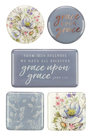 John 1:16 'Grace Upon Grace' Magnet Set - Wholesale Accessory Market