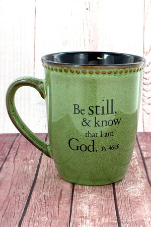 Be Still... Moss Green Mug - Wholesale Accessory Market