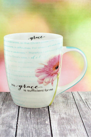 His Grace Is Sufficient Flower Mug - Wholesale Accessory Market