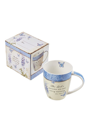 Lamentations 3:22-23 Floral Butterfly Mug - Wholesale Accessory Market