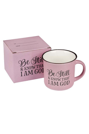 Be Still and Know Pink Campfire Mug - Wholesale Accessory Market