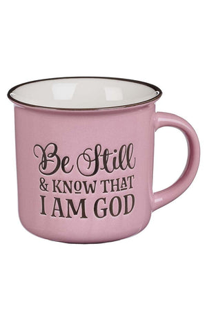 Be Still and Know Pink Campfire Mug - Wholesale Accessory Market