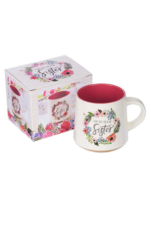 Ecclesiastes 4:9 'Sister' Clay-Dipped Ceramic Mug - Wholesale Accessory Market