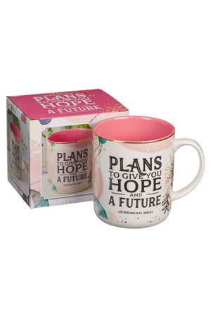 Plans to Give You Hope Muted Watercolor Mug - Wholesale Accessory Market