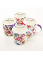 Seeds of Love Floral 4 Piece Mug Set - Wholesale Accessory Market