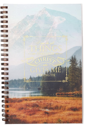 All Things Through Christ Wirebound Journal - Wholesale Accessory Market