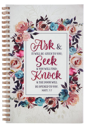 Matthew 7:7 'Ask Seek Knock' Wirebound Notebook - Wholesale Accessory Market